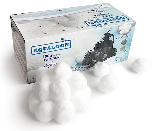Opengardenweb aqualoon matérielle filtrante pour filtre à sable piscine avec nano particules de argento| léger et efficace| sûr, Non tossico| lavable pour un économies