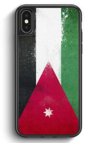 MUNIQASE Jordanien Grunge Jordan - Silikon Hülle für iPhone X - Motiv Design - Cover Handyhülle Schutzhülle Case Schale