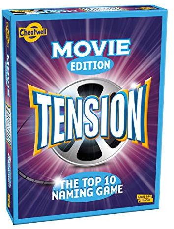 Cheatwell Games Tension Movie Edition, Blue and Red