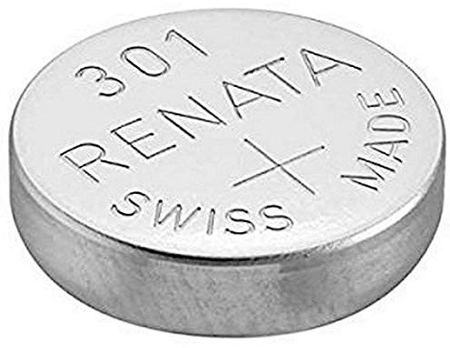1 x Renata 301 Watch Battery 1.55v SR43SW - Official Renata Watch Batteries