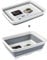 DIVCHI Folding Washbasin Collapsible Washing Up Bowl Retractable Portable Thickened Travel Washbasin Wash Foam Foot Travel Outdoor Car Laundry Washing Basin (Grey/White)