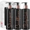 Print Maniacs Black Mrs Hinch Inspired Personalised 500ml Bottles Bathroom Lotion Kitchen Shampoo Conditioner Rose Gold Pump (Set 3, F2) (Copper)