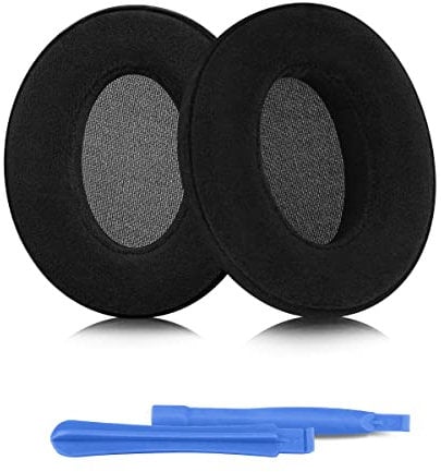 ELZO Almohadillas de Repuesto para Auriculares Audio Technica Ath-m50xbt Ath-m50x M40x M30x M20x M10x ATH-anc9, Almohadillas Profesionales/Almohadillas para Los Oídos/Copas para Los Oídos, Terciopelo