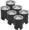 HOFTRONIC 6er Set LED Bodeneinbaustrahler Außen befahrbar und IP67 wasserdicht - 30° kippbar und 360° schwenkbar - Bodenlampen für Einfahrt Tageslichtweiß 6000K