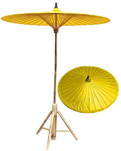 YFZN Ölpapier Sonnenschirm Regenschirm Oriental Classic Sonnenschirm Handgemacht Windbeständigkeit, Regenschirmgriff 3.5cm, 2m Gartenschirm Sonnenschirm Ohne Sockel (Sockel Separat Erhältlich)