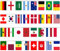 WM 2022 Deko Flaggen der Welt Wimpelkette Girlande WM 2022 Fussball WM 2022 Dekorationen alle 32 Mannschaft Flaggen Wimpelkette für Garten Bar Restaurant Fussball party Dekoration, 14 x 21 cm, 10m