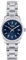 Breil Uhr Damen Classic Elegance Ziffernblatt BLAU Bewegung NUR Zeit Quartz e Bracelet Stahl Silber EW0597