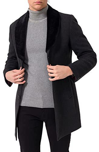 Redbridge Herren Jacke Trenchcoat Mantel Anthracite 3XL