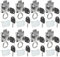 CYEER 8 Pcs Cupboard Locks 22mm, Zinc Alloy Cam Lock Cabinet Lock with Keys Different, Cylinder Security Drawer Lock Mailbox Post Locker for Office Household