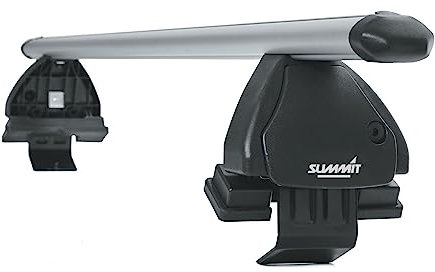 Summit SUP-A036 Premium Aluminium Multi-Fit Roof Bars, Lockable, Set of 2