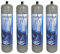 4 bouteilles CO2 600 g jetables Edenya Bubbles avec raccord M11 x 1 pour eau pétillante e290