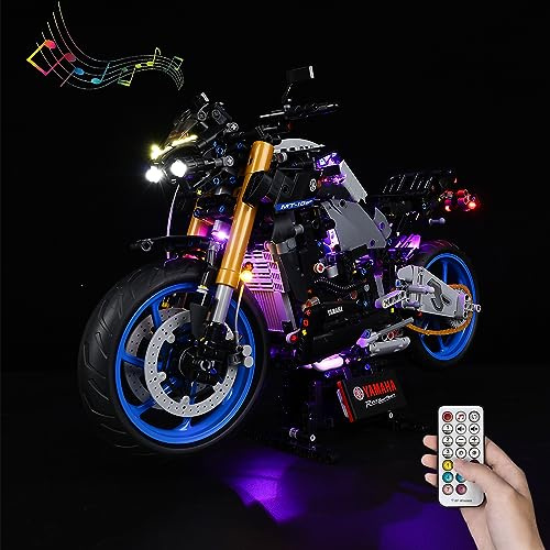 Kyglaring LED Beleuchtungsset (ohne Modell) - Kompatibel mit Lego-42159 Technic Yamaha Motorcycle-10 SP Building Blocks Modell Set - nur LEDs kein Brick Set (RC Sound Version)