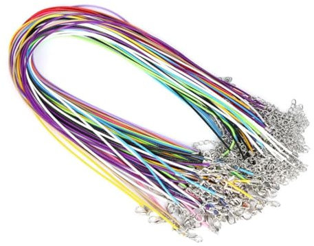 LALAFINA 10pcs Jewelry Necklaces Black Necklace Bracelet Cord with Clasp Gold Apples Locket Rubber Necklace Cord Braided Necklace Cord Pendant Leather Necklace Cord Prevent Allergy Wax Line