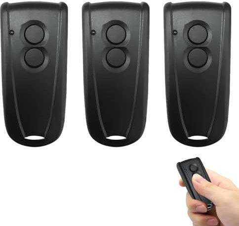 AOUZOVLI Mando a Distancia Universal para Puerta Garaje, 3 Piezas 433,92 MHz Mando a Distancia para Abrir Puertas Garaje, Mando Puerta Garaje 433,92 MHz Control Remoto, Mando Puerta Garaje
