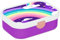 Mepal Brotdose für Kinder - Bento Lunchbox - Regenbogen - Jausenbox mit Bento-Fach & Gabel - Meal Prep Box Clip-Verschluss - BPA-frei & Spülmaschinenfest - 750 ml - Lila Regenbogen