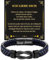 Dattecat Ich Liebe Dich Geschenke für Männer/Papa Geschenk lederarmband Herren Geschenk papa/Ehemann Weihnachten/Valentinstag/Vatertagsgeschenke