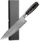Plys Cuchillo de cocina Damasco 20 cm Cuchillo japonés afilado con mango ergonómico para cocineros caseros y profesionales