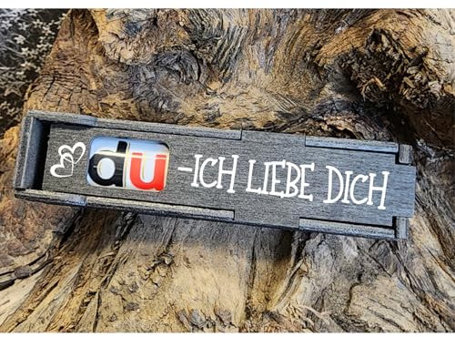 Ich Liebe Dich - Schokoriegel Geschenkbox incl. Duplo Riegel, Geburtstag Geschenk für Freundin, Mann, Paar, Freundschaft, Jahrestag (Ich Liebe Dich)