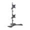 HYQOUKLR Monitor Stand Monitor Arm Dual Monitor Stand for Desk, Vertical Stack Screen Monitor Mount, Free Standing Dual Monitor Mount Fits 17-27 Screens within 17.6 lbs
