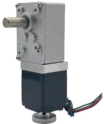 NEMA 11 stepper electronic starter with worm gear MQXFCZUX(Gear Ratio 100-1,Handweel n Bracket)