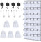 ZYNERY Organizador Zapatos Puerta Colgante con 35 Bolsillos, 67 * 172cm Zapatero Colgante Puerta con Ganchos y Bolsa de Zapatos, Ahorra Espacio Shoe Organizer Hanging para Puerta Armarios Pared