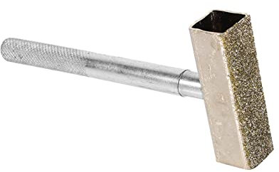 PerGar Schleifscheiben-Abrichter, Diamant-Schleifrad-Stein-Abrichter, Schleifscheiben-Rad-Stein-Abrichter, Richtiges Werkzeug Zum Schleifen von Entgratungsscheiben, Silber, 8,5 cm