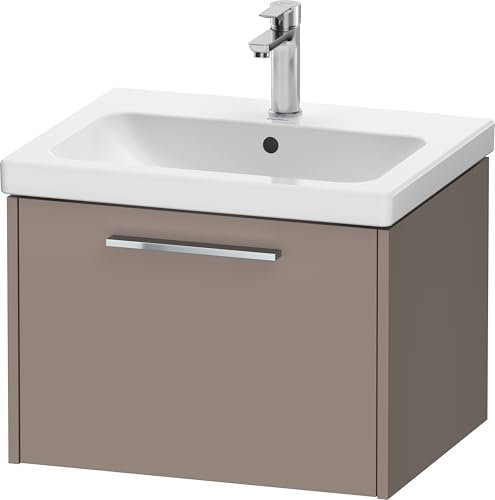 Duravit D-Code Waschtischunterbau, 1 Auszug, 584x460mm, mit Griff, DC4665010430000, Farbe: Basalt Matt