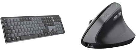 Logitech MX Mechanical Clavier & Trust Yuno Souris Ergonomique sans Fil,