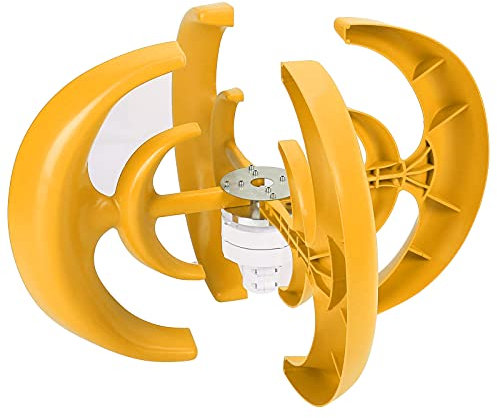 Yctze Generatore Verticale 400 W Wind 4 per Barche, Terrazze e Box/Cover Mobili - Facile installare! (48V)