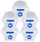 RelianceUK 5 X 50L Plastic Storage Box with Clip Lock Lids | Stackable Medium Storage Containers with Lids, Multipurpose Clear Strong Storage Boxes for Home Office Garage
