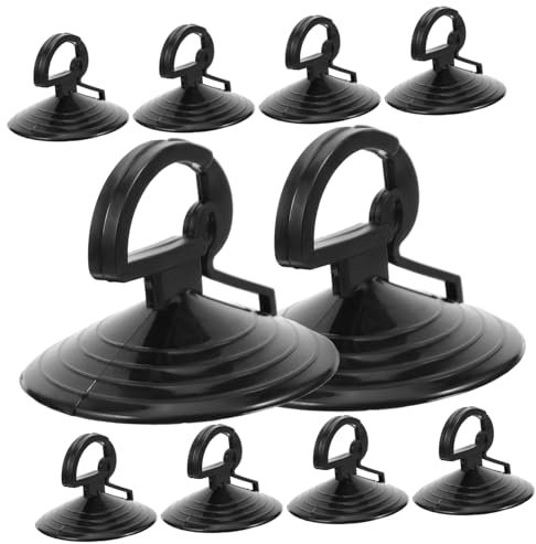 Vaguelly 10pcs Silicone Light Bulb Extractor Suction Cup Removal Tool Mini Black 35mm for Household Bulb Changing and Broken Extraction