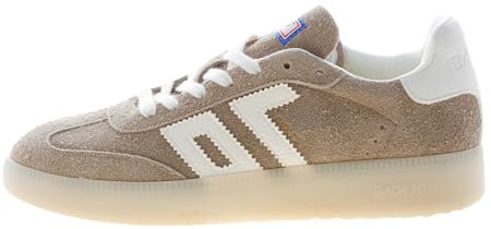 Back 70 Herren Sneaker Boston Wildleder Beige plus Weiß