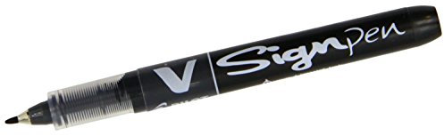 Pilot V Sign Pen Liquid Ink 2.0 mm Tip - Black, Single Pen