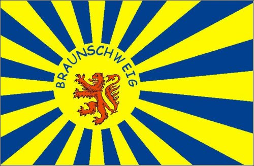 Fahne Braunschweig Fanfahne Flagge Gr. 1,50x0,90m - FRIP -Versand®