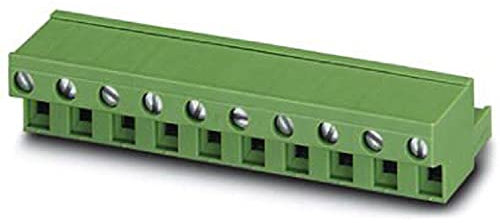 PHOENIX CONTACT FRONT-GMSTB 2,5/2-ST-7,62 Leiterplattensteckverbinder, 2.5 mm² Nennquerschnitt, 2 Anschlüsse, FRONT-GMSTB 2,5/..-ST Artikelfamilie, 7.62 mm Rastermaß, Grün, 50 Stück