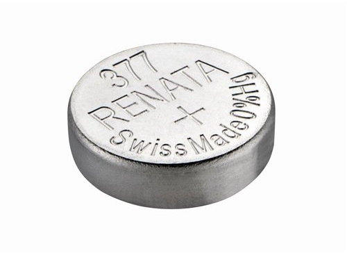 Renata - Batterie Montre Fabrication Suisse Zéro Mercure - 377 ou SR626SW, Argenté