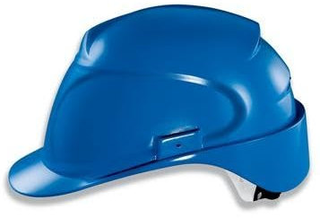 UVEX Schutzhelm airwing Elektro, mit Adaptertaschen, Material: Polyethylen, Farbe: blau