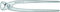 Knipex Tenaza rusa (tenaza rusa) cincado brillante 250 mm 99 04 250 EAN