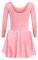 trudge Ballettanzug Mädchen Ballettkleid Langarm Ballett Tanzkleid Kinder Ballettkleidung Pailetten Tanzbody Mit Tütü Ballerina Kleid Dunkel Rosa 140/5-6 Jahre