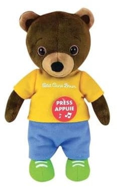 JEMINI | Peluche Musicale Petit Ours Brun | 21 Cm | Chante Le Générique De La Série TV | Licence Officielle | Finition Douce | Jouet D’Éveil Premier Âge | Lavable En Surface | 023799