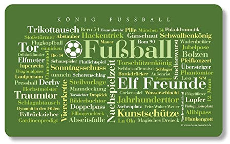 Frühstücksbrettchen Fußball Wörter