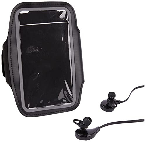 Pack Sport per Huawei Y6 2019 Smartphone (Auricolari Bluetooth Sport + Braccialetto) Corsa T6 (Nero)