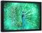 Feeby Poster mit schwarzem Rahmen Pfau moderne Wanddeko abstrakt Grün 60x40 cm