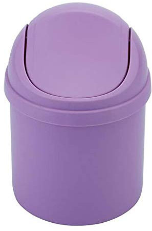 Caja de almacenamiento de plástico con tapa oscilante, 4 L, color morado