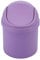 Mini poubelle de bureau en plastique avec couvercle basculant Violet 4 l