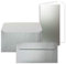 100x Faltkarten SET mit Brief-Umschlägen und Einlege-Blätter - Silber (Metallic) - DIN Lang - 10,5 x 21 cm - FarbenFroh by GUSTAV NEUSER