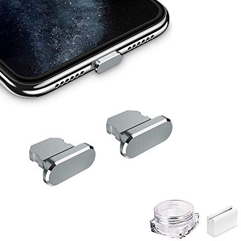 VIWIEU Phone Charms Protective Plugs for Lightning Port 0.35*0.04*0.28 grey