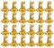 24 Pcs Bike Disk Brake Bolts T25 Colorful Bicycle Disc Brake Screws M5 x10mm/0.4in Steel Wear Resistance Disc Brake Rotor Bolts (gold)