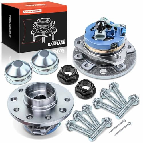 Frankberg 2x Radlager Radlagersatz mit integriertem ABS-Sensor Hinterachse Kompatibel mit Astra G Cabriolet F67 2001-2005 Zafira MK I (A) T98 2001-2005 Replace# 13123488