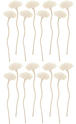 YARNOW 16stücke Rattan Diffuser Sticks Blumenform Duftstäbchen Für Aromatherapie Schnelle Absorption Dekorativ Geeignet Für Zuhause Und Büro Natürliche Raumdüfte